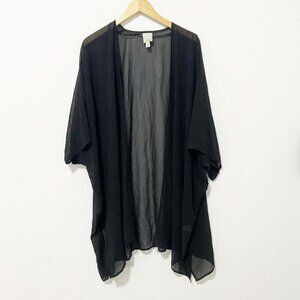 Halogen Black Sheer Cover Up One Size